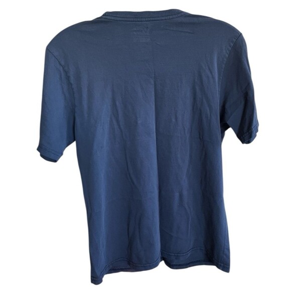 Vans Boy's Checker Palms T-Shirt Classic Fit Navy Size Large - Picture 2 of 5